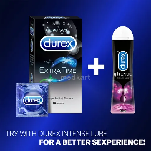 condom durex extra time 3's